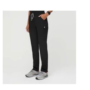 Women's Black Yola™ - High Waisted Scrub Pants - S / Black